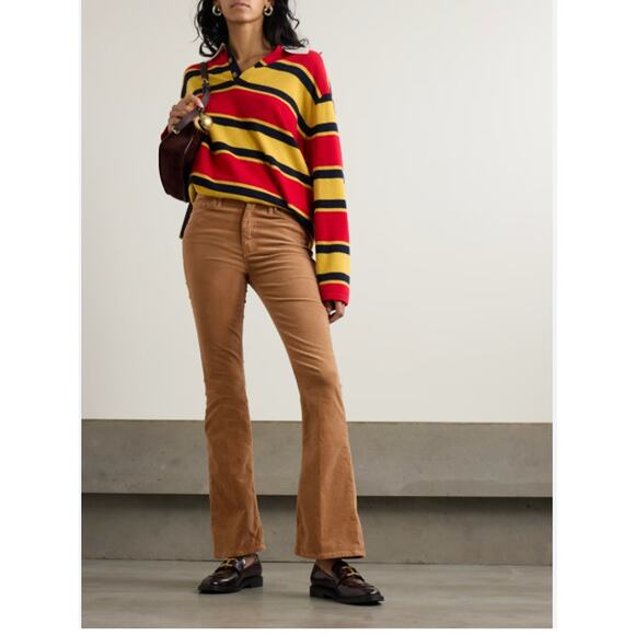 MOTHER Denim - MOTHER Denim Weekender Corduroy Hopscotch Tobacco Jeans 24 NWT